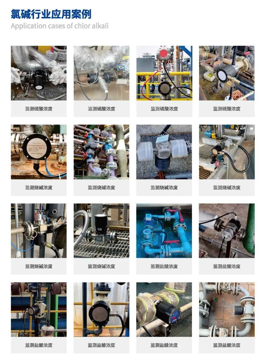 楚一测控在线分析仪表在氯碱行业应用